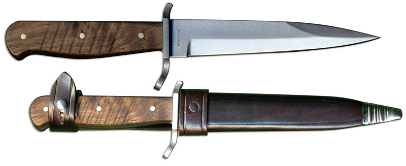 Boker Trench Knife Fixed Blade - Walnut Wood Handle 121918 – Northwest  Knives