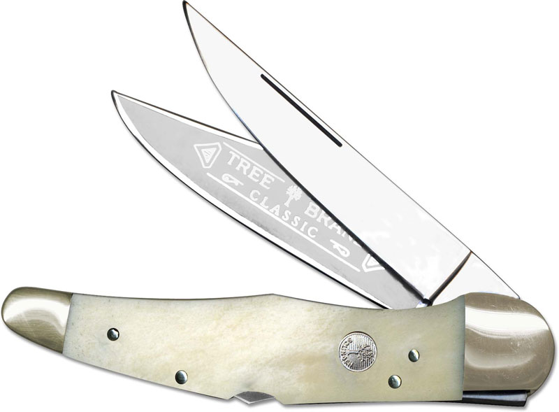Boker Tree Brand Germany White Bone Lockback Pocket Knife HCSS 110250WB  6.50 OA
