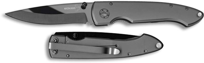 Boker Plus Anti-MC Frame Lock Knife Titanium (3.25 Ceramic) 01BO035 -  Blade HQ