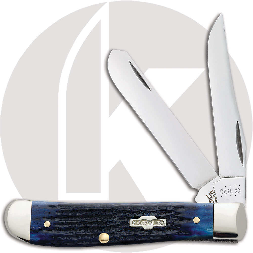 Case Knives Case Blue Bone Mini Trapper Knife, CA-2838