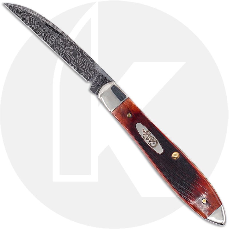 Case Tear Drop Knife 31307 - Chestnut Bone Damascus - TB61028W DAM ...