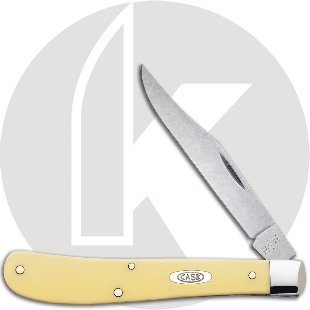 Case Barehead Slimline Trapper, Yellow Synthetic, CA-80031