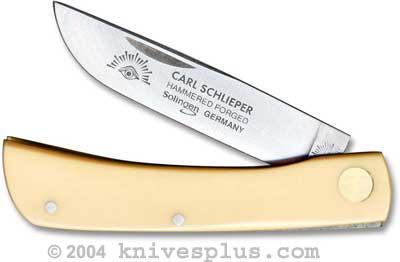 German Eye Brand Sodbuster Jr. Yellow Handle Satin Blade 99JRY