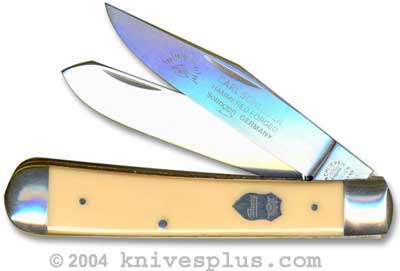 Eye Brand Knives: Eye Brand Trapper Knife, Yellow Handle, EB-JY