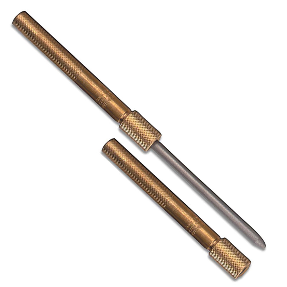 Eze-Lap Diamond Knife Sharpener Model M Solid Brass Handle Unscrews Round  Shaft