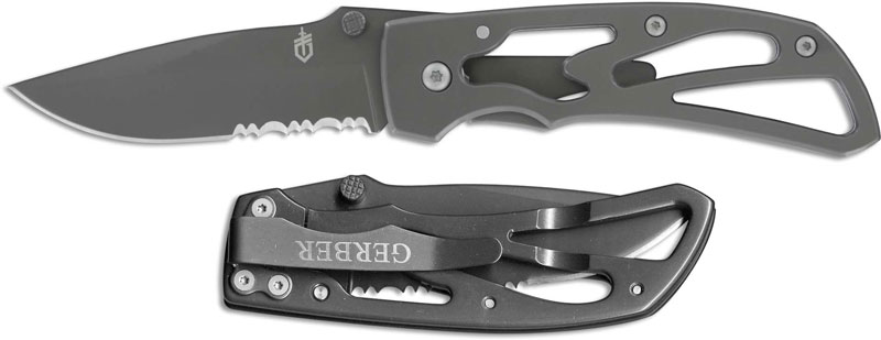 Gerber Powerframe Knife, Part Serrated, GB41964