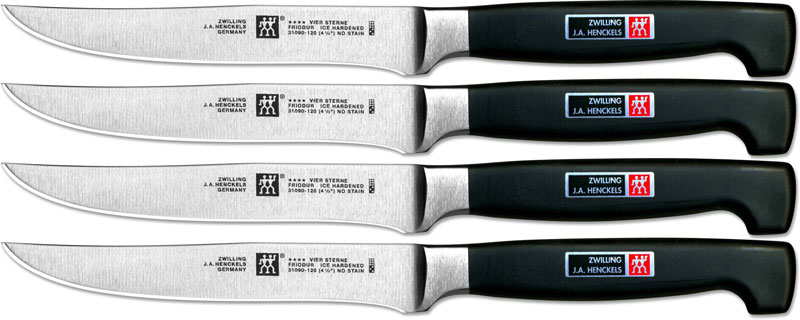 Zwilling JA Henckels 4 Star Steak Knife Set/4