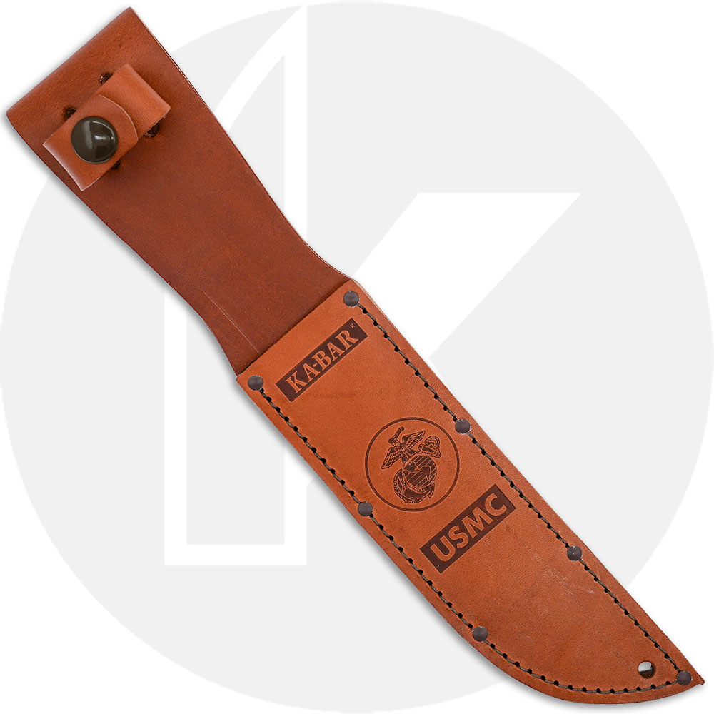 KA-BAR Knives KABAR Leather USMC Marked Replacement Sheath, KA-1217S