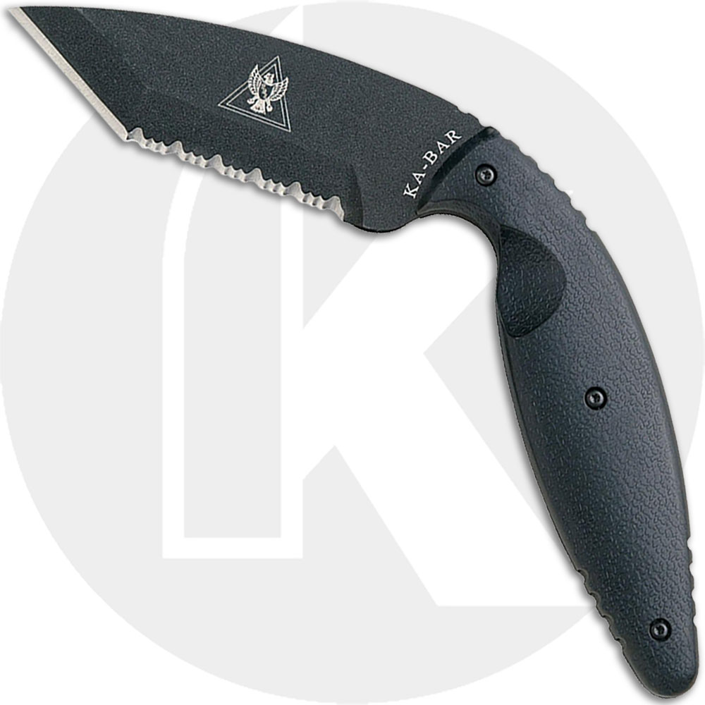 KA-BAR Knives KABAR TDI Law Enforcement Knife, Large Tanto Serrated, KA-1485