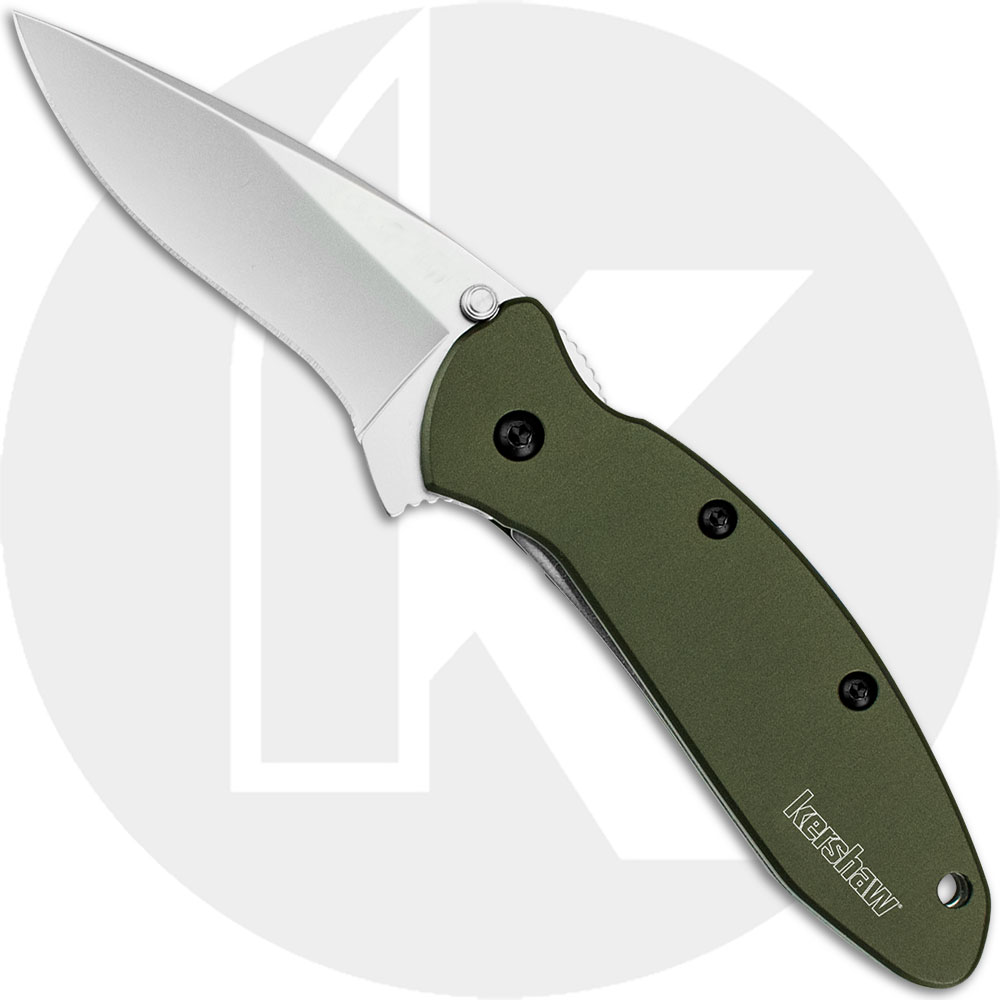 Kershaw Scallion, Olive Drab Aluminum, KE-1620OL