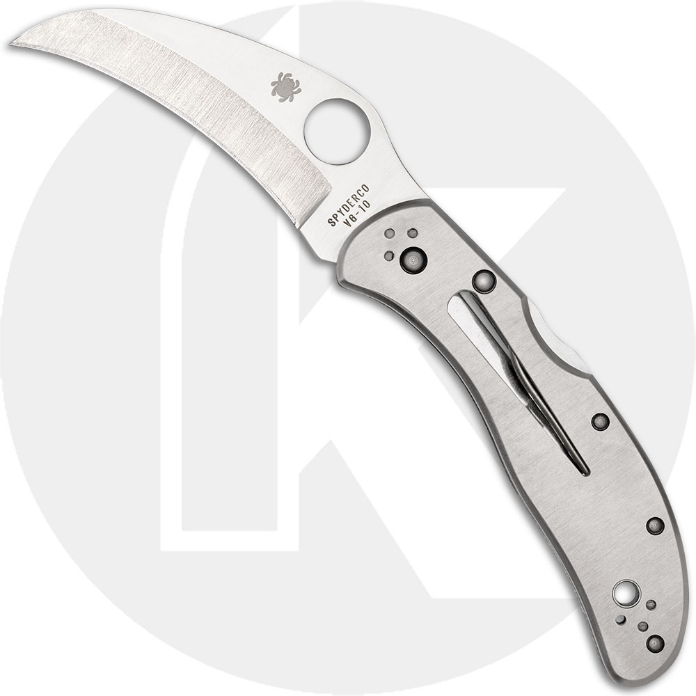 Spyderco Harpy C08P Knife - Hawkbill - Stainless Steel