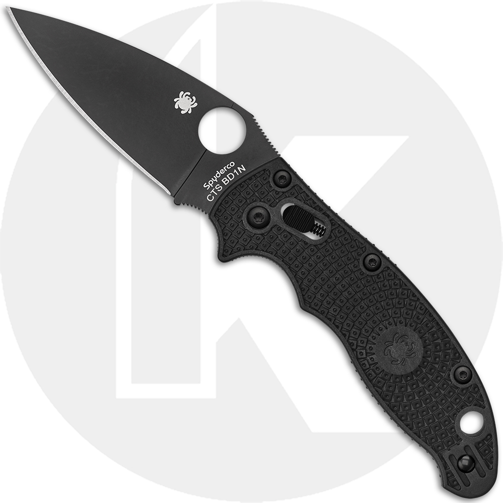 Spyderco Manix 2 Lightweight Knife, Black Blade, SP-C101PBBK2