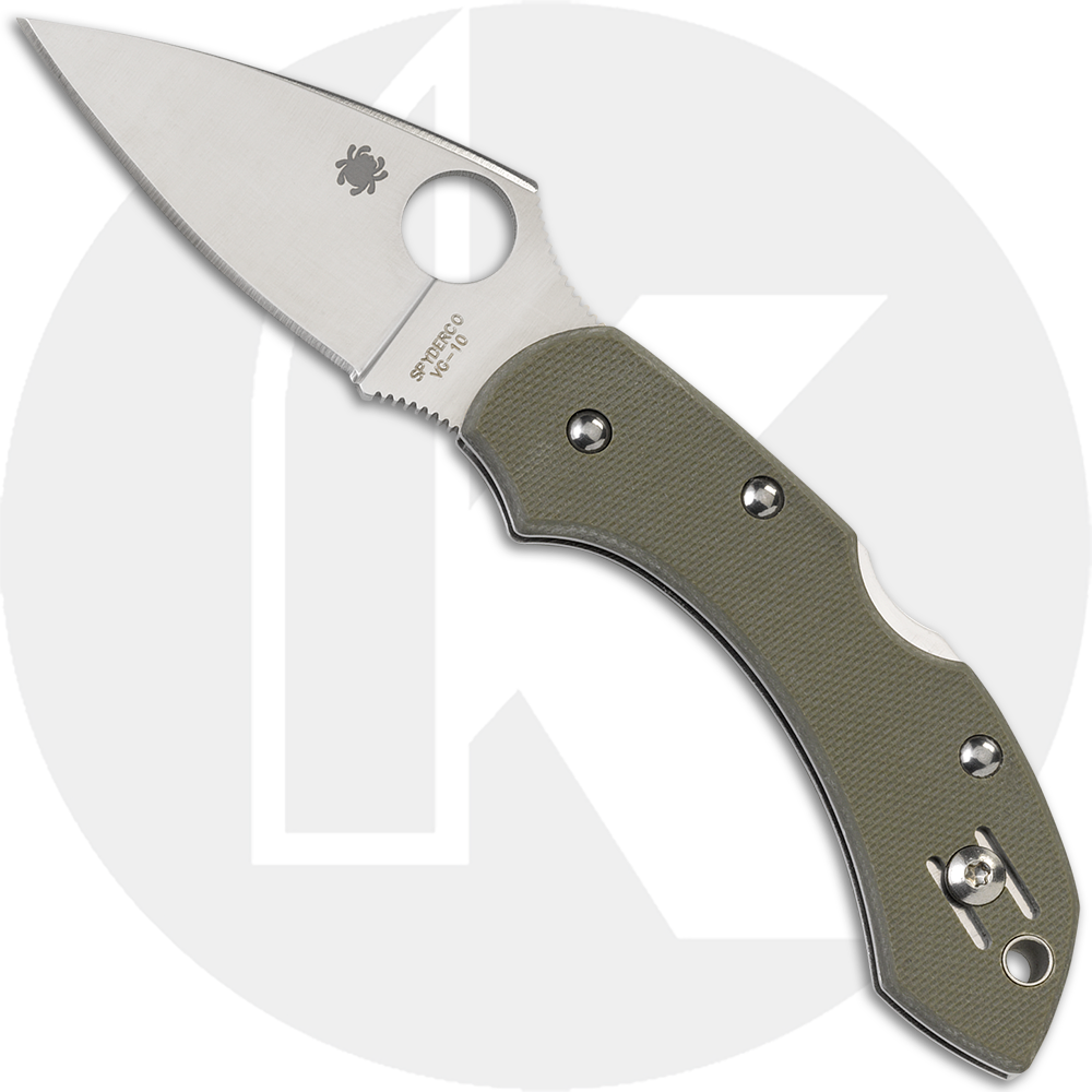 Spyderco Knives Spyderco Dragonfly, Foliage Green G10, SP-C28GPFG