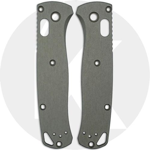 AWT Custom Aluminum Scales for Benchmade Bugout Knife - Gray - USA Made