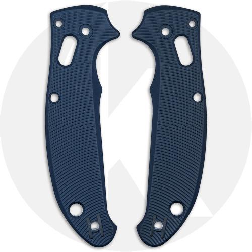 AWT Spyderco Manix 2 Lightweight Scales - Aggressive Agent - Linerless - Exclusive Midnight Blue Type III Hard Coat