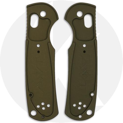 AWT Benchmade Mini Griptilian Scales - Archon Series - OD Green Anodized - USA Made