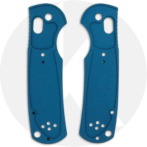 AWT Benchmade Mini Griptilian Scales - Archon Series - Cobalt Blue Anodized - USA Made