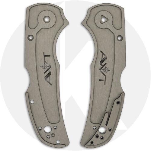 AWT Spyderco Native 5 Lightweight Scales - Agent Series - Sniper Grey Anodized - USA Made