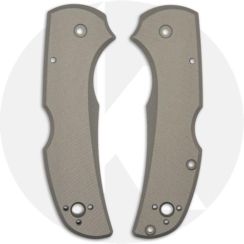 AWT Spyderco Native 5 Lightweight Scales - Agent Series - Sniper Grey Anodized - USA Made