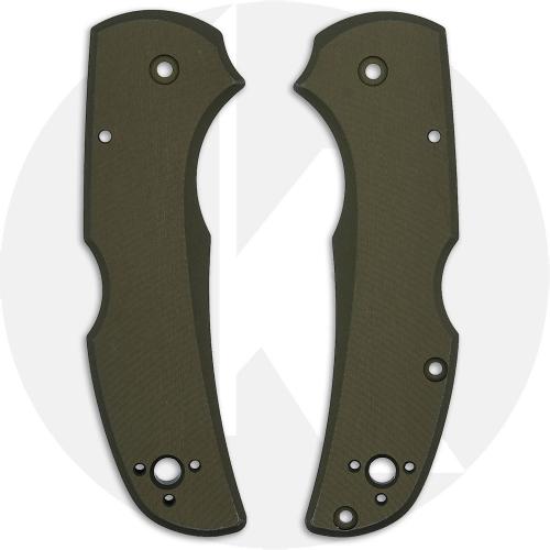 AWT Spyderco Native 5 Lightweight Scales - Agent Series - OD Green Anodized - USA Made