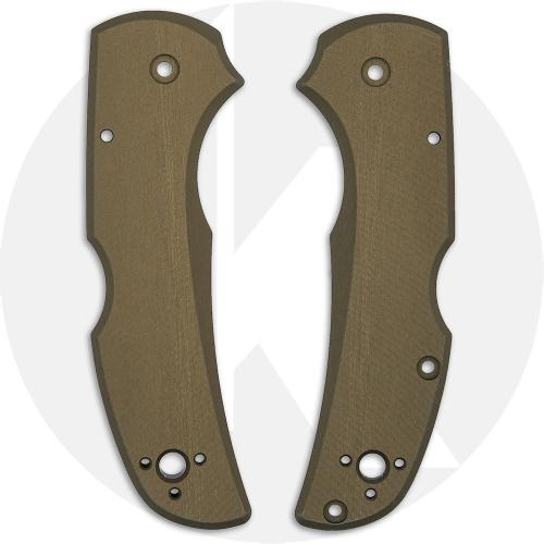 AWT Spyderco Native 5 Lightweight Scales - Agent Series - FDE Anodized - USA Made