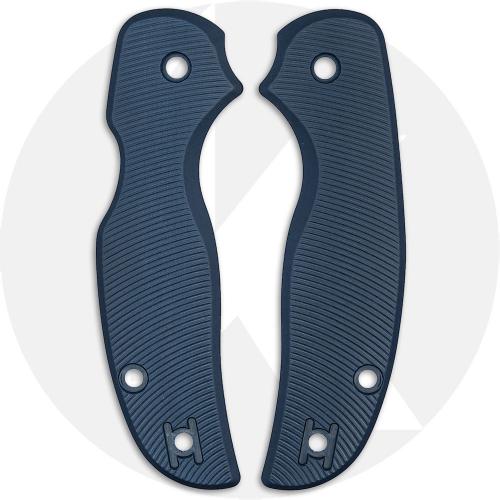 AWT Spyderco Sage 5 Lightweight Scales - Aggressive Agent Series - Contoured - Exclusive Midnight Blue Type III Hard Coat