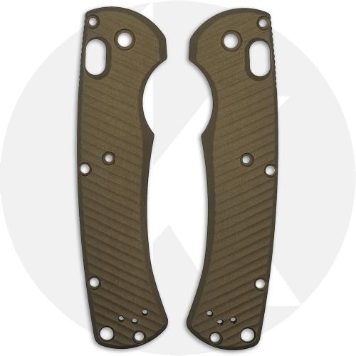 AWT Benchmade Taggedout Scales - Archon Series - FDE Anodized - USA Made