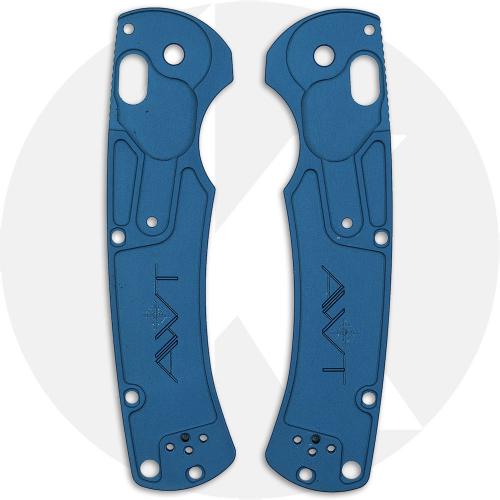 AWT Benchmade Taggedout Scales - Archon Series - Cobalt Blue Anodized - USA Made