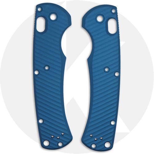 AWT Benchmade Taggedout Scales - Archon Series - Cobalt Blue Anodized - USA Made