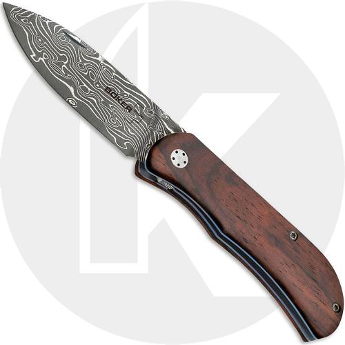 Boker Exskelibur II Knife, Damascus Cocobolo, BK-01BO223DAM