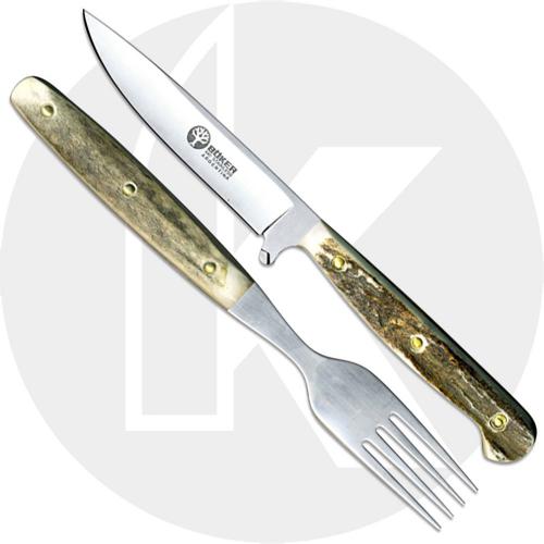 Boker Knives: Boker Knife and Fork Set, Stag, BK-BA501HH