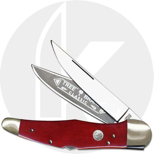 Boker Double Lock Folding Hunter 112021SRB Limited Smooth Red Bone Handle German Made