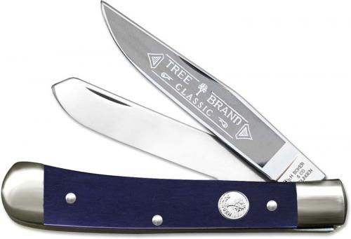 Boker Trapper Limited Smooth Blue Bone 112525SBLB Traditional Pocket Knife German Made