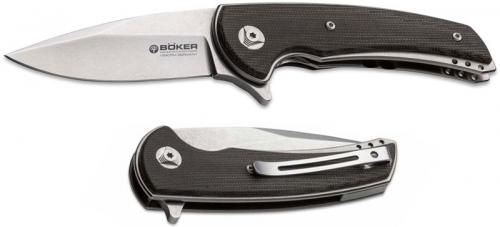 Boker Model 13 EDC 110654 Knife Green Micarta Flipper Folder Made in ...