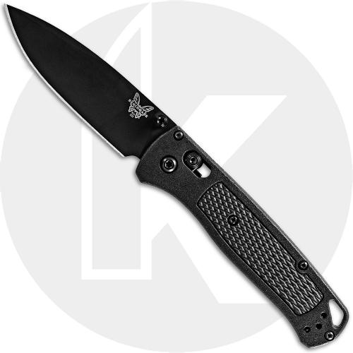 Benchmade Bugout 535BK-2 Knife - Black Drop Point - CF Elite - AXIS Lock Folder - USA Made