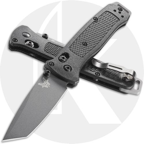 Benchmade 537GY Bailout Knife Gray Cerakote 3V Tanto Black Grivory AXIS Lock Folder USA Made