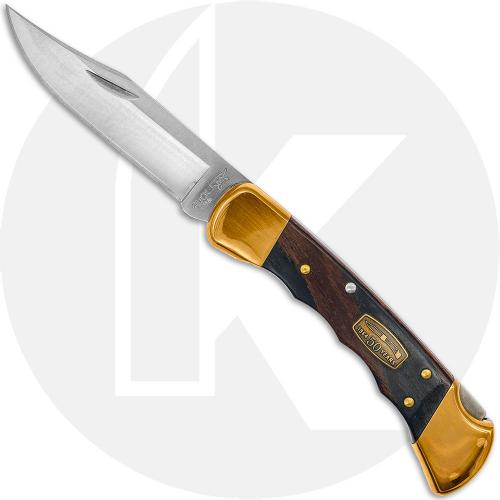 Buck 110 Folding Hunter Knife - 50th Anniversary - Clip Point - Finger Grooved Dymondwood - Discontinued - BNIB