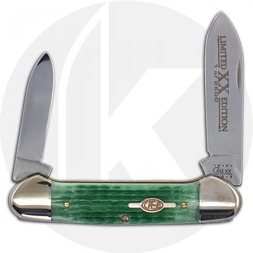 Case Canoe Knife 08974 - Limited Edition VIII - Jigged Emerald Bone - 62131SS - Discontinued - BNIB