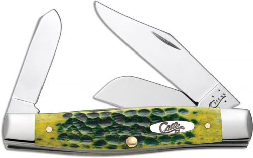 Case Large Stockman Knife, Green Apple Bone, CA-10284