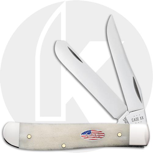 Case XX Mini Trapper 14091 Knife - Smooth Natural Bone - 6207CS