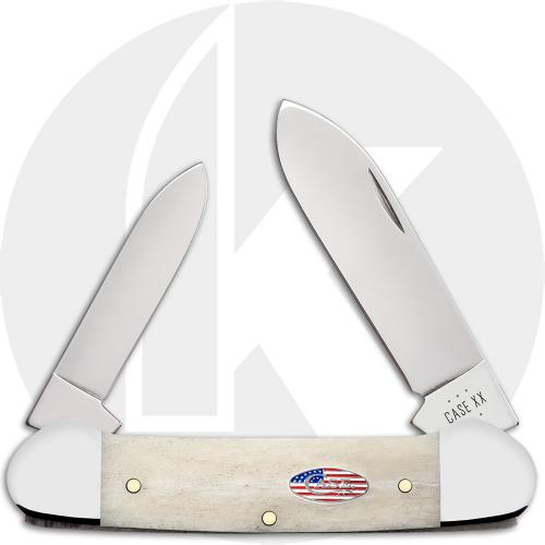 Case XX Canoe 14092 Knife - Smooth Natural Bone - 62131CS