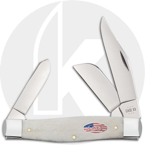 Case XX Large Stockman 14093 Knife - Smooth Natural Bone - 6375CS