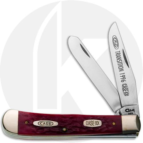 Case Trapper 1476 Knife - Transition Model - Jigged Dark Red Bone - DR6254SS - Discontinued - BNIB