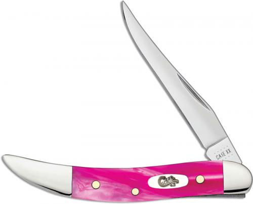 Case Small Texas Toothpick Knife 17862 Pink Pearl Kirinite 1010096SS