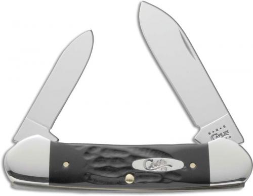 Case Knives: Case Rough Black Canoe Knife, CA-18226