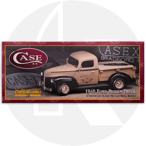 Case 01871 1998 ERTL Truck - 4th Edition - 1940 Ford Pickup Truck - Pitch Black Bone Small Texas Toothpick - Discontinued - BNIB