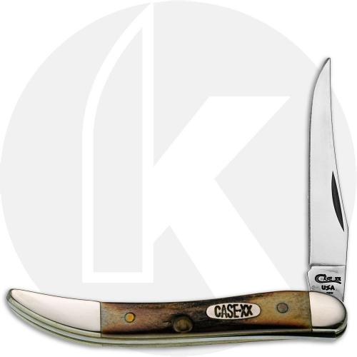 Case Small Texas Toothpick 2185 Knife - Stag - 510096SS - Discontinued - BNIB