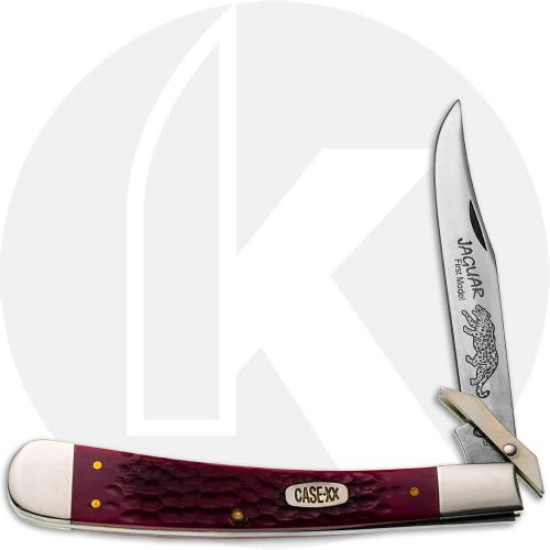 Case Jaguar 2274 Knife - Jigged Dark Red Bone - DR6151 SABSGSS  - Discontinued - BNIB