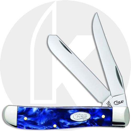 Case Mini Trapper Knife 23432 Blue Pearl Kirinite 10207SS