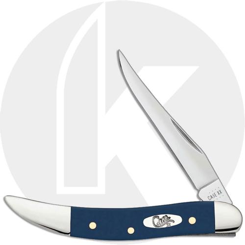 Case Small Texas Toothpick Knife 23617 Navy Blue Synthetic 410096SS